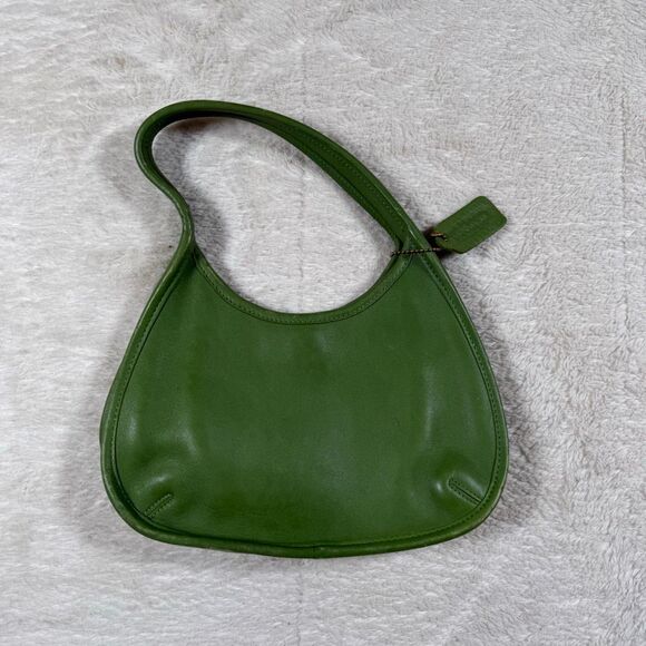 Vintage Coach Ergo Mini Green Leaf 9027 Leather Bag Purse Satchel RARE - Picture 1 of 8